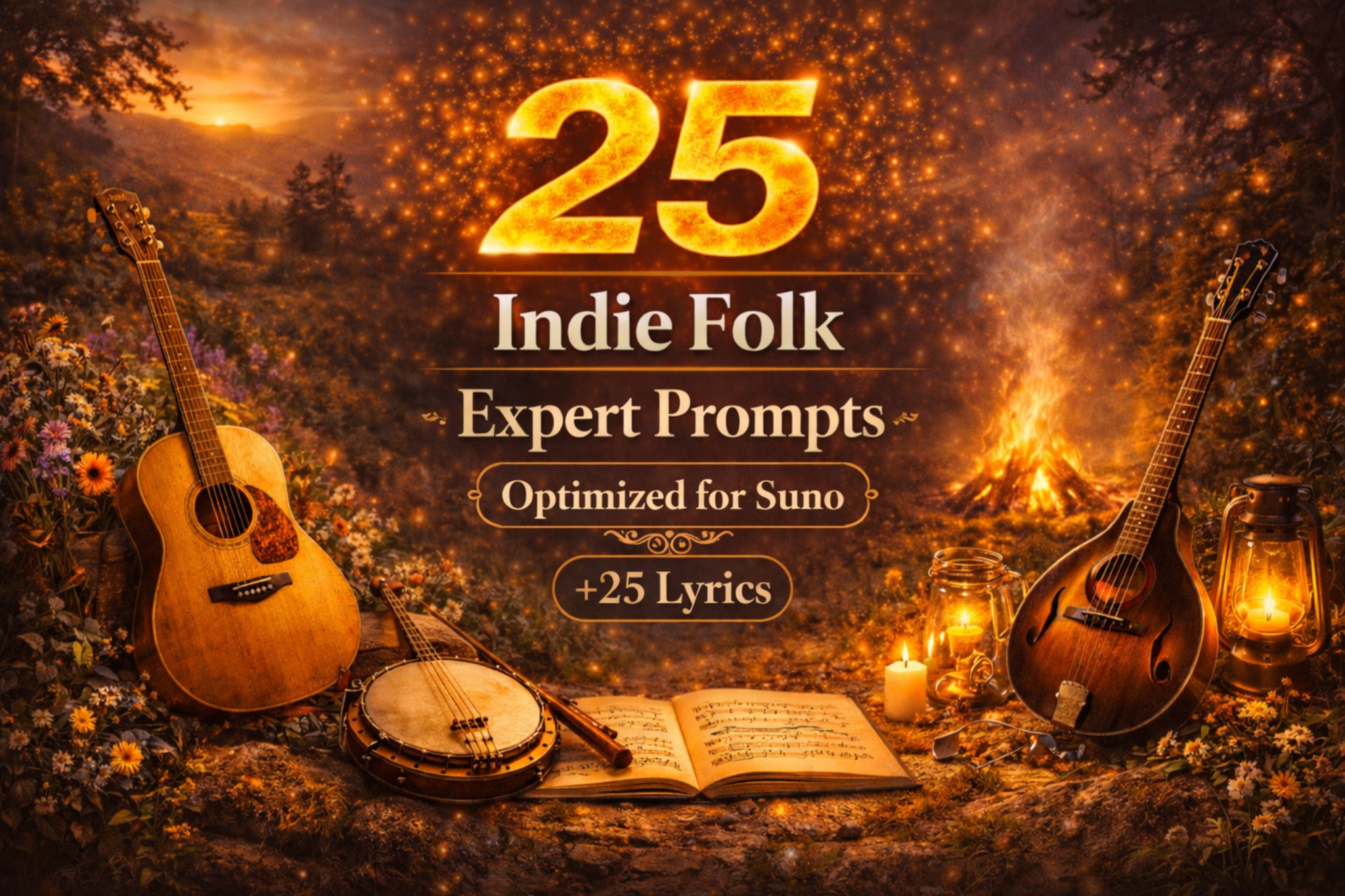 Indie Folk Prompts for Suno, Acoustic Warmth and AI Songs
