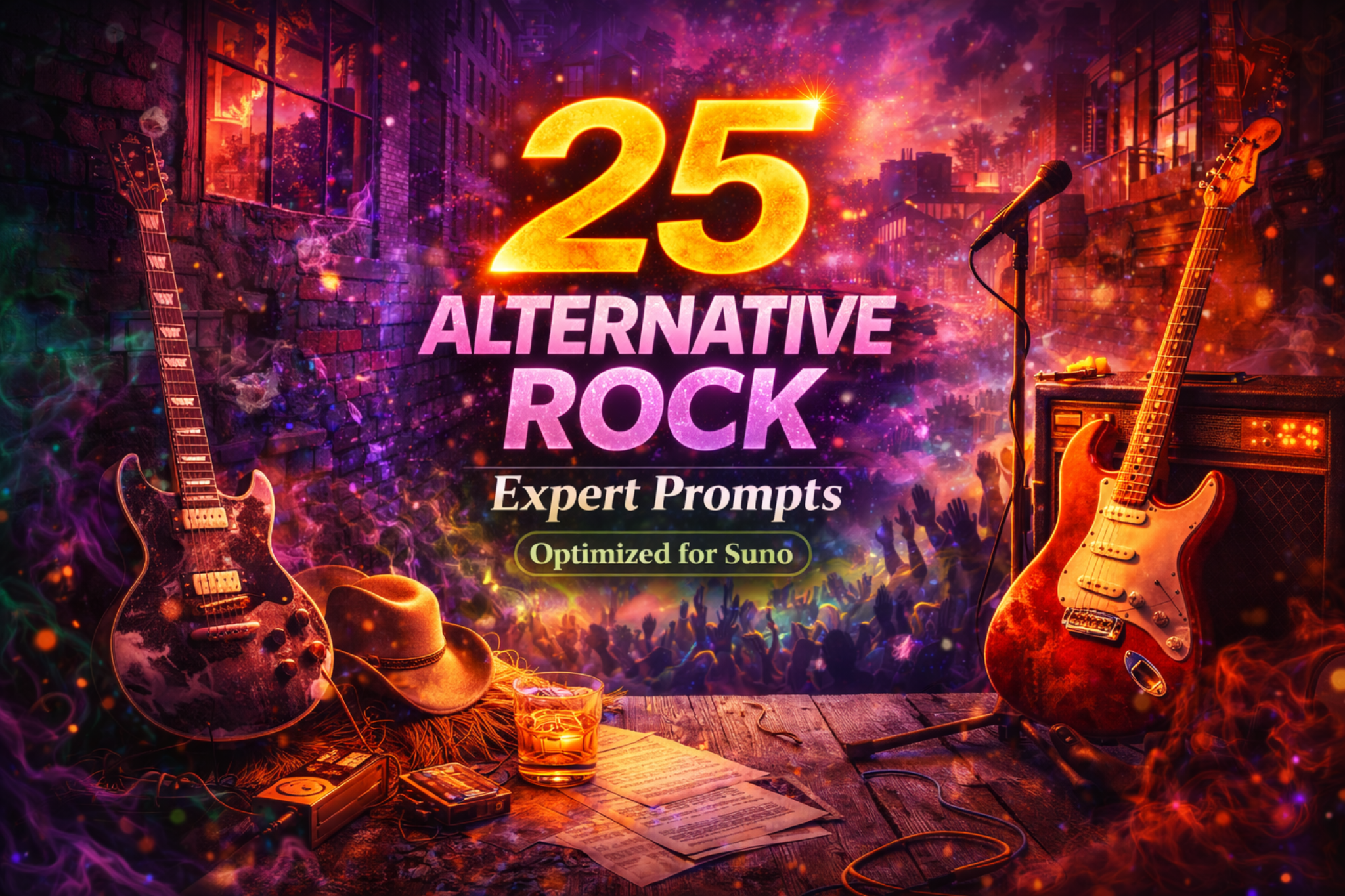 Alternative Rock Prompts for Suno and AI Song Ideas