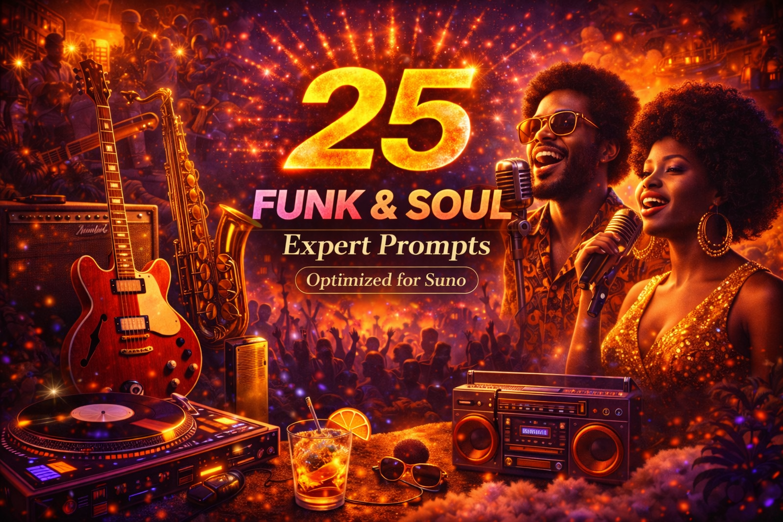Funk Soul Prompts for Suno, Groove and AI Music