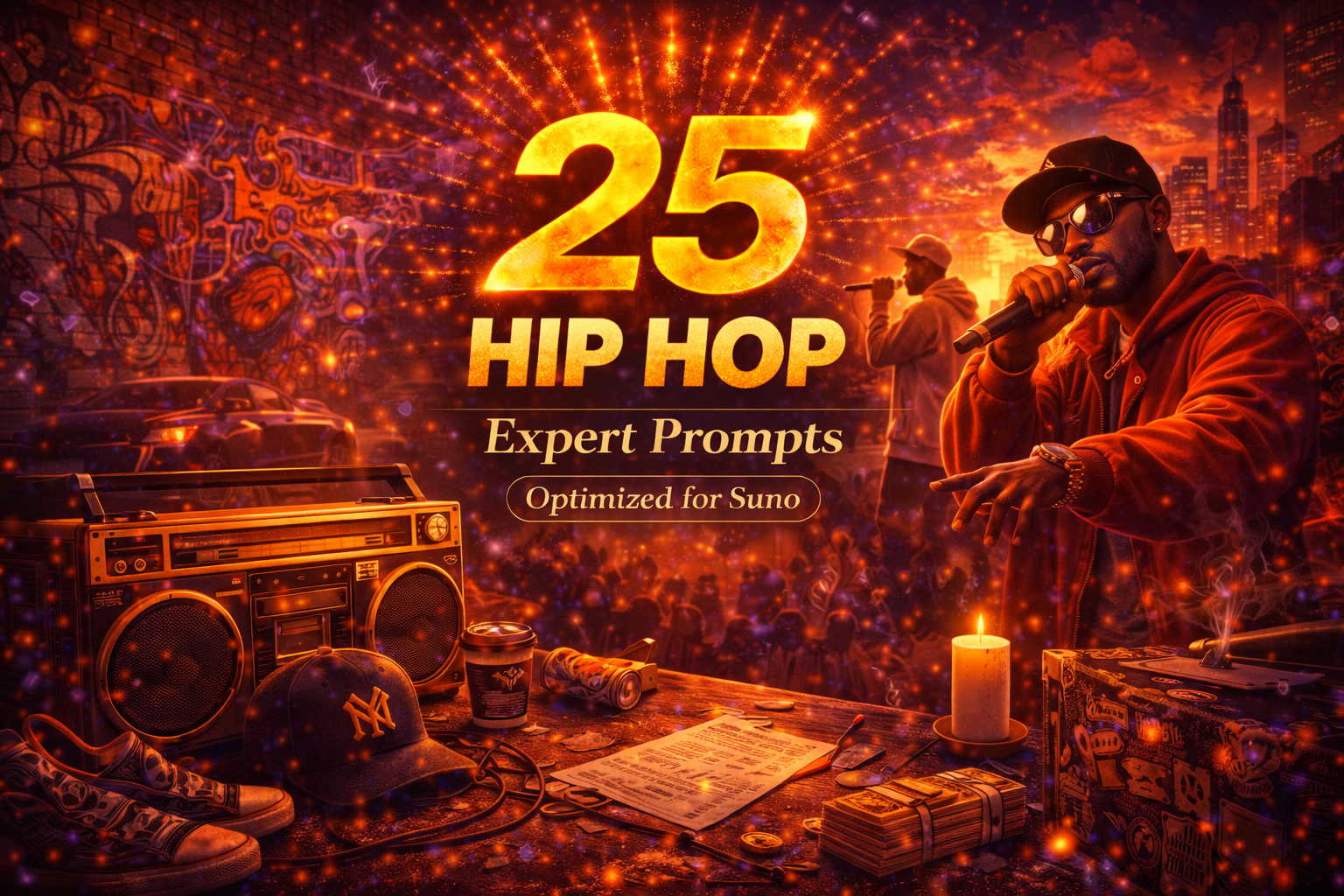 Hip Hop Prompts for Suno, Flow and AI Song Ideas